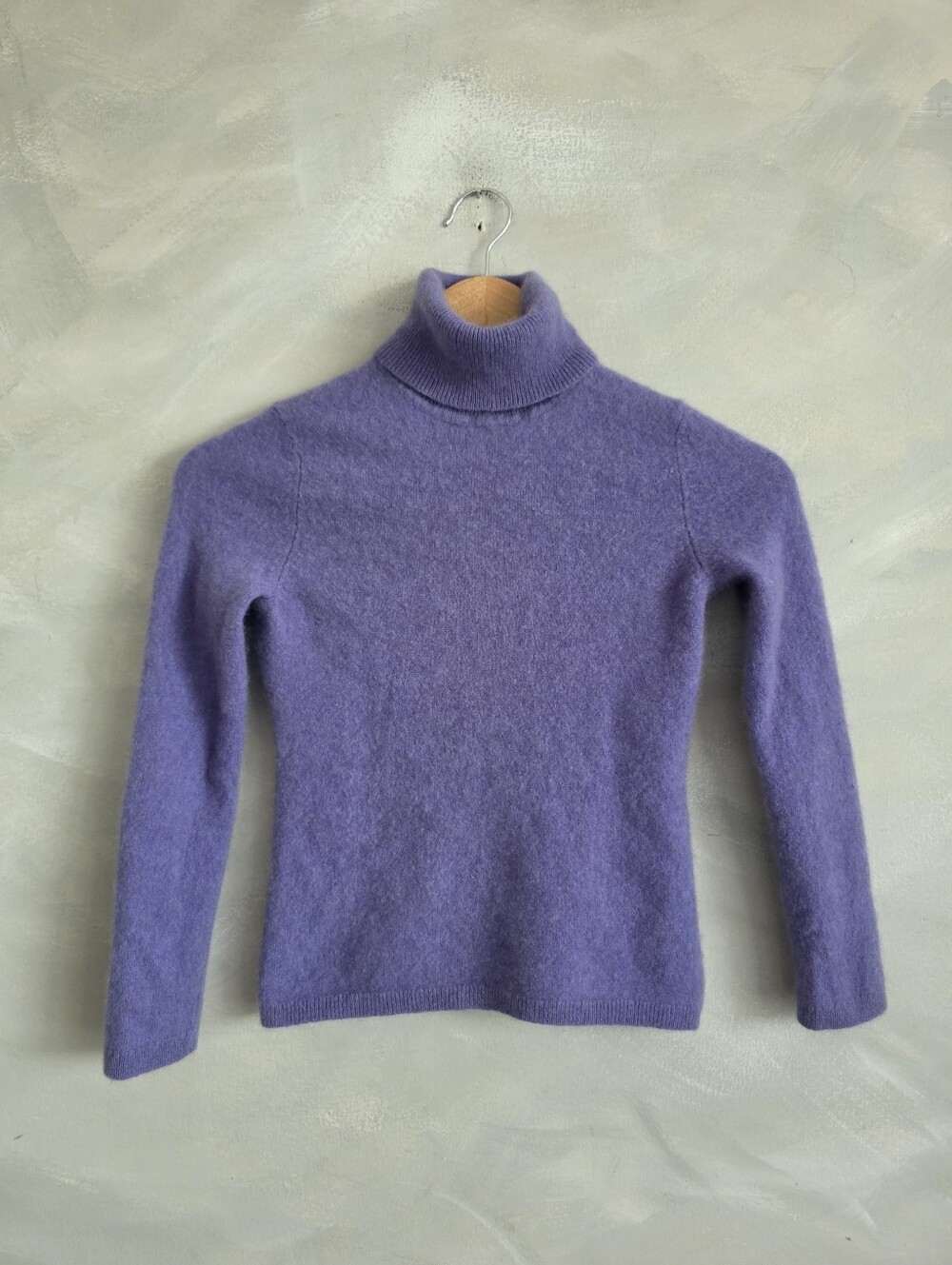 Charter Club Petite 100% Cashmere Turtleneck Sweater Soft Purple P/P PXS